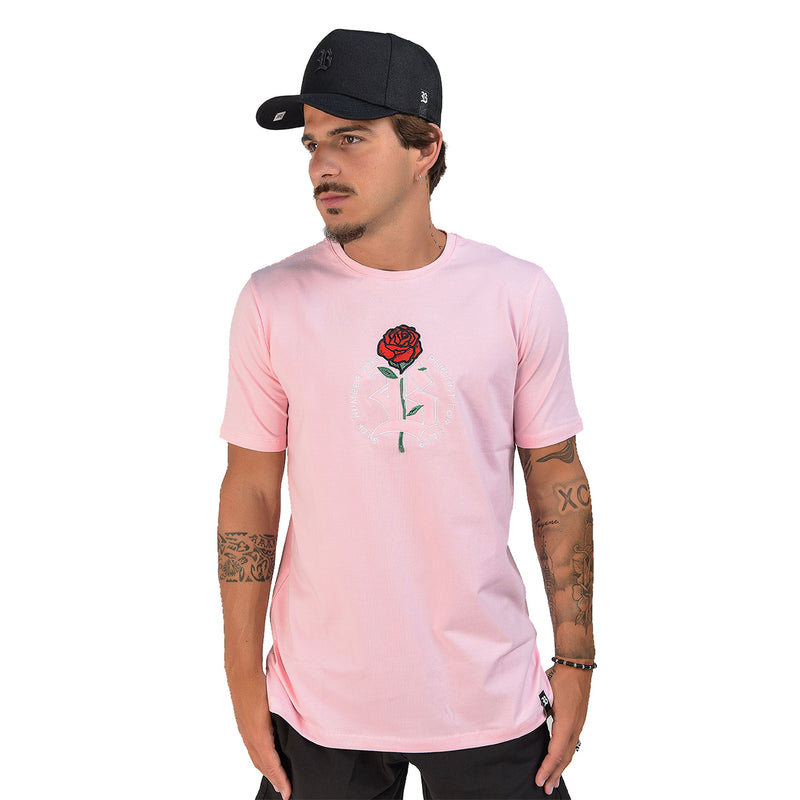 Camiseta Rosa Logo Rose