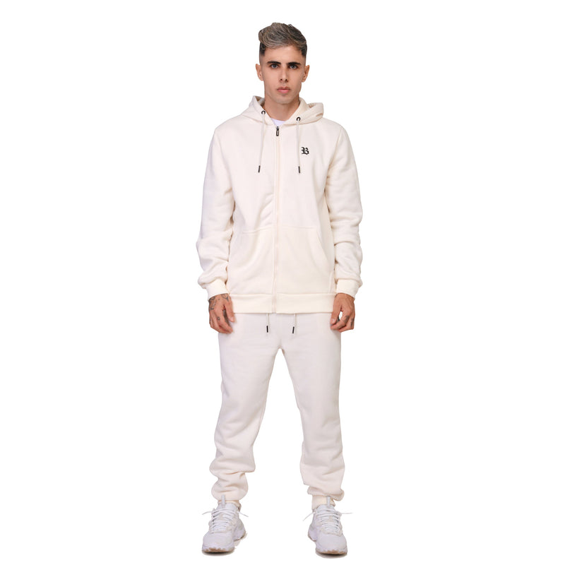 Conjunto Blusa Zíper e Calça Off White Logo Basic