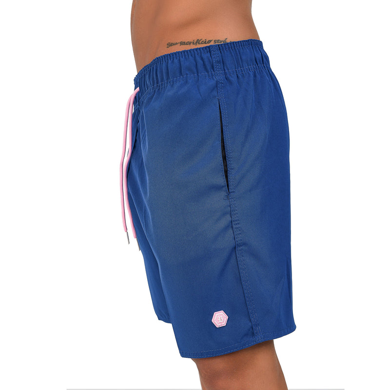 Shorts Praia Azul B Hexagon