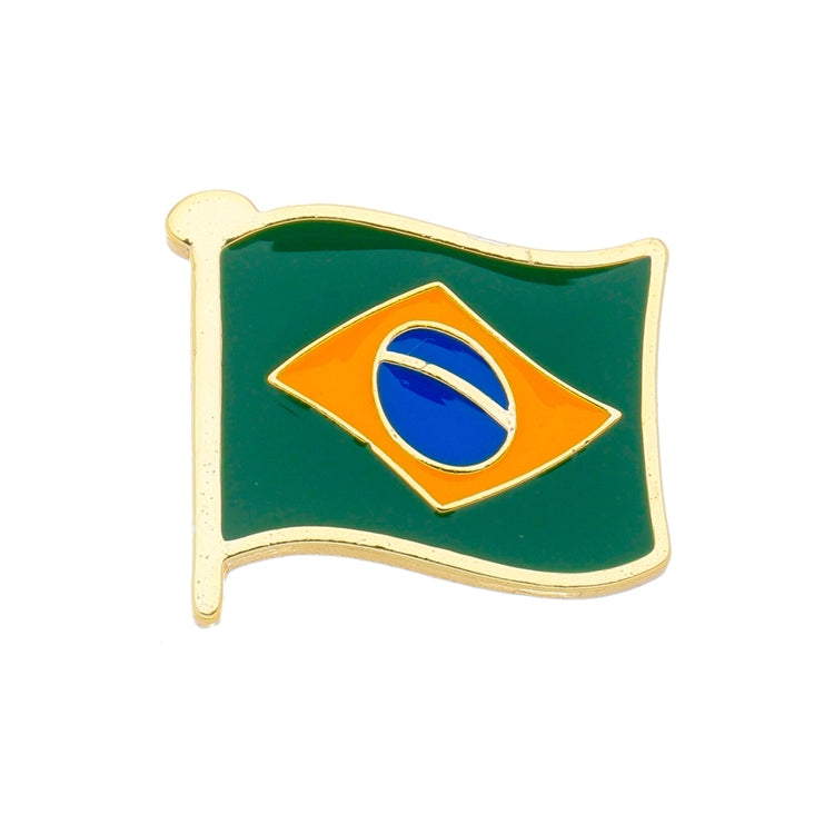 Botton Blck - Bandeira do Brasil Dourado