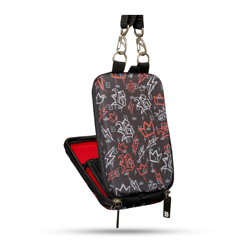 Case Bag Preta Figures Vermelho