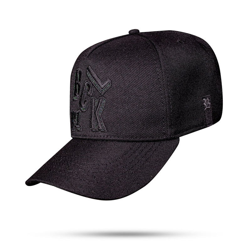 Boné Preto Snapback 3D Blck Shine