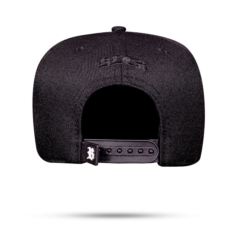 Boné Preto Snapback 3D Blck Shine