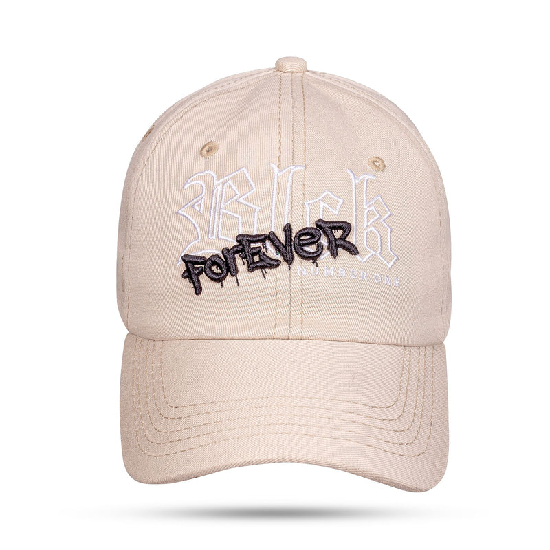 Boné Bege Dad Hat Bege Script Blck Forever Preto