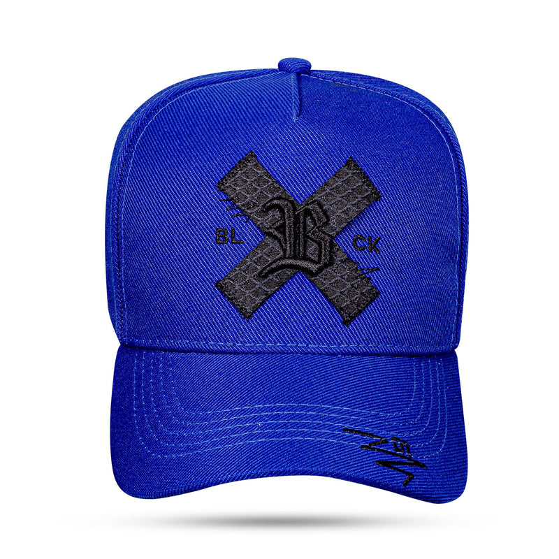 Boné Azul Royal Snapback X Grid