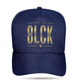 Boné Azul Marinho Snapback Rubber Blck Dourado