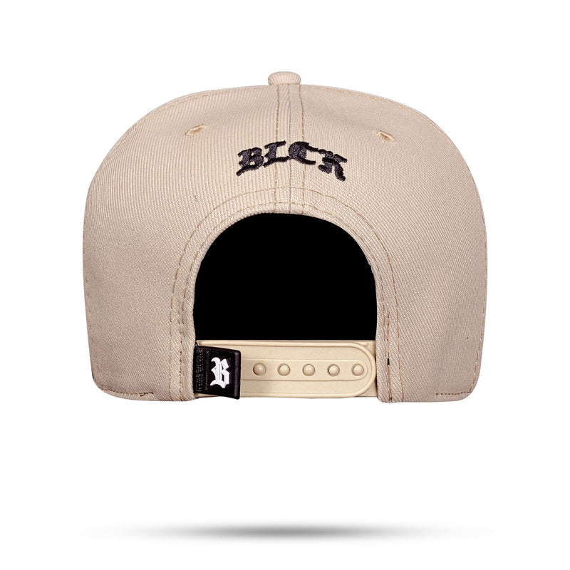 Boné Bege Snapback Aba Piano Black