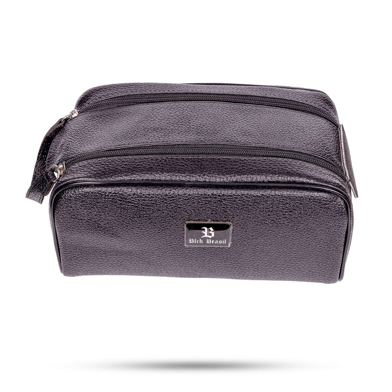 Necessaire BLCK Preta Double Ziper