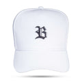 Boné Branco Snapback Basic Metal Brilhante Preto