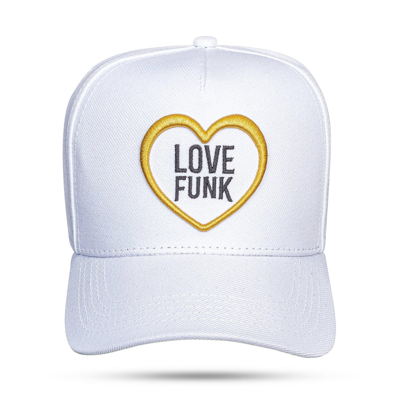 Boné Love Funk - Branco Coração Dourado Snapback - Blck Brasil