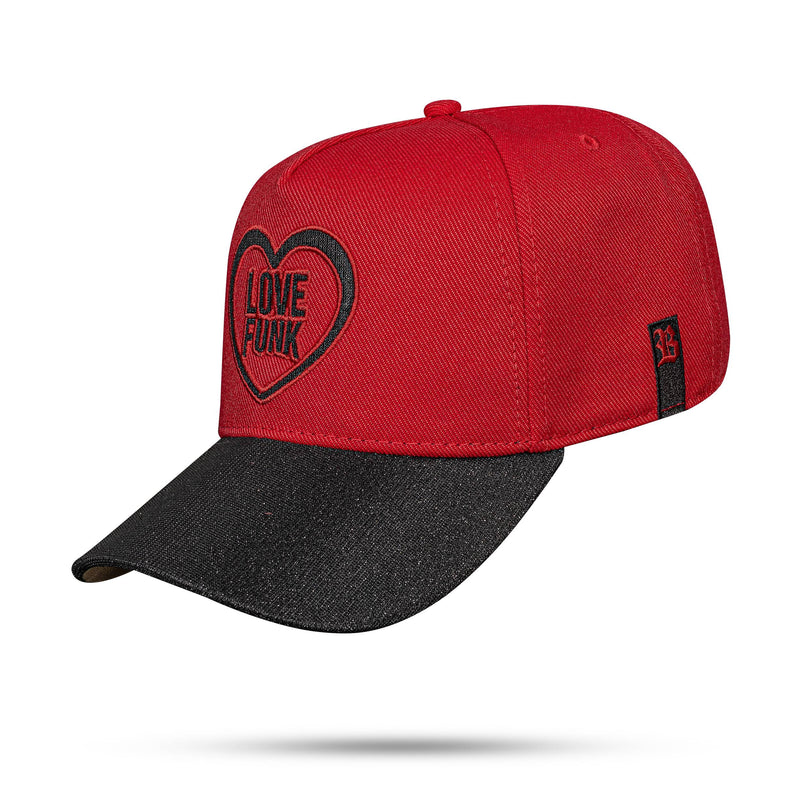 Boné Love Funk - Vermelho Brilho Snapback - Blck Brasil