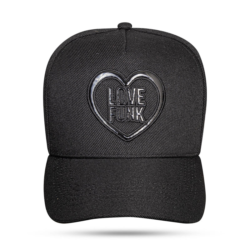 Boné Love Funk - Preto Verniz Piano Snapback - Blck Brasil