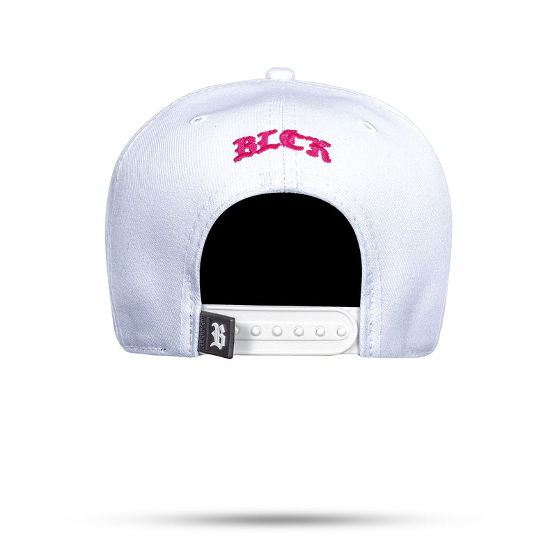 Boné Love Funk - Branco Aba Brilho Pink Snapback - Blck Brasil