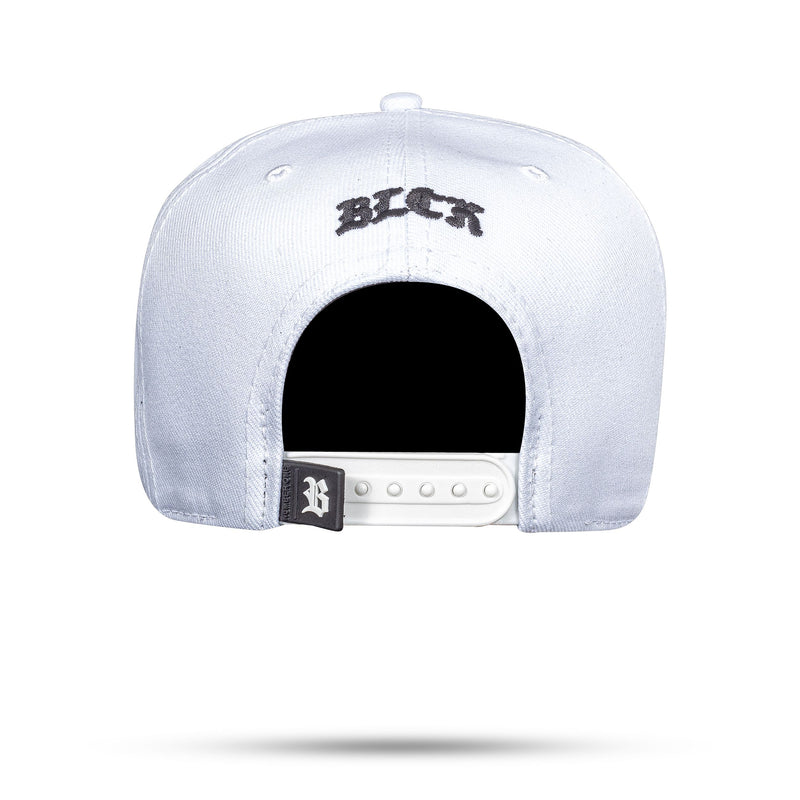 Boné Branco Snapback Blck Grid