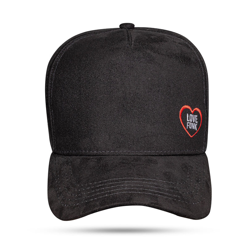 Boné Love Funk - Preto Suede Bordado Snapback - Blck Brasil