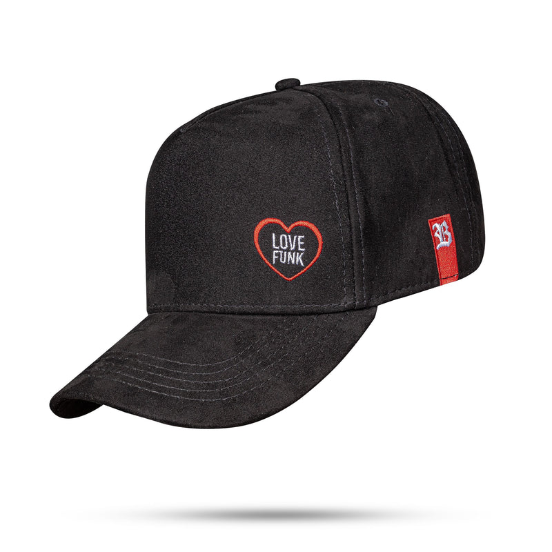 Boné Love Funk - Preto Suede Bordado Snapback - Blck Brasil