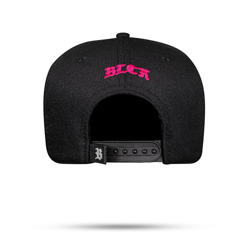 Boné Preto Snapback BLCK Smile Pink