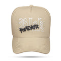 Boné Bege Snapback Script Blck Forever Preto