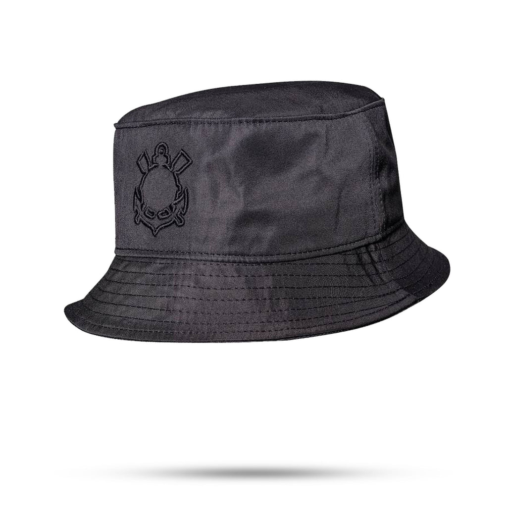 Bucket Hat Corinthians - Preto Logo Alto Relevo - Blck Brasil