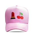 Boné Snapback Batom de Cereja Rosa - Israel e Rodolffo