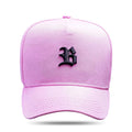 Boné Snapback Basic Rosa Claro Logo Preto