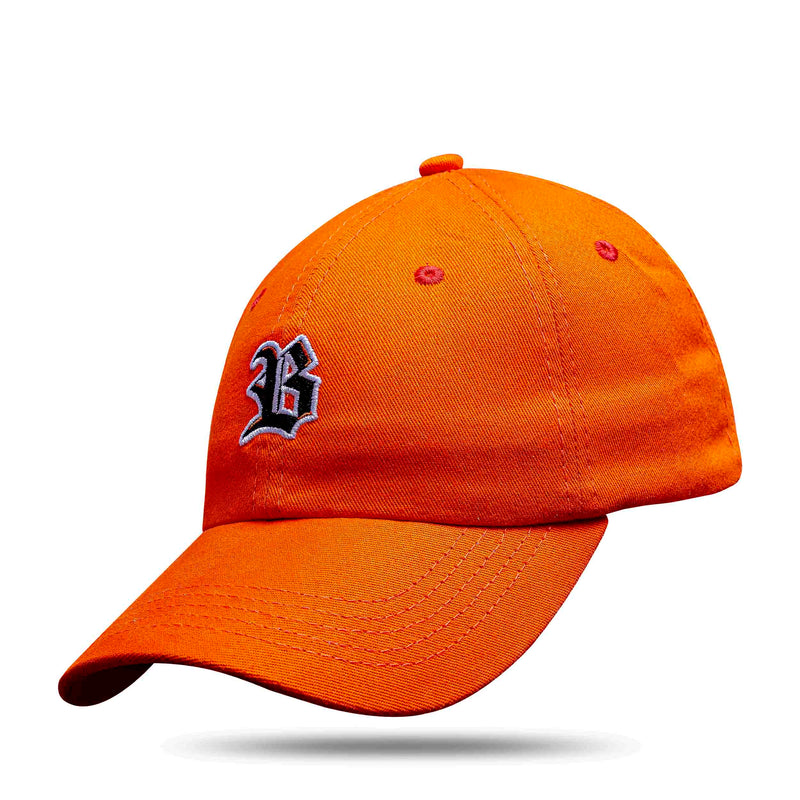 Boné Dad Hat Basic Logo Laranja Fluor