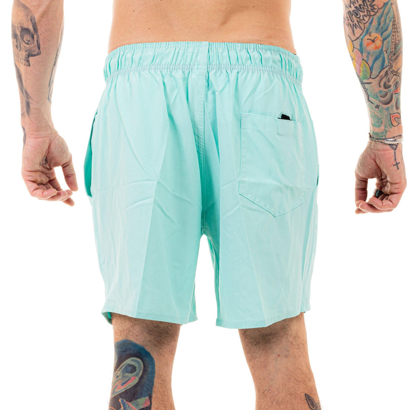 Shorts Praia Verde Água Blck Hexagon