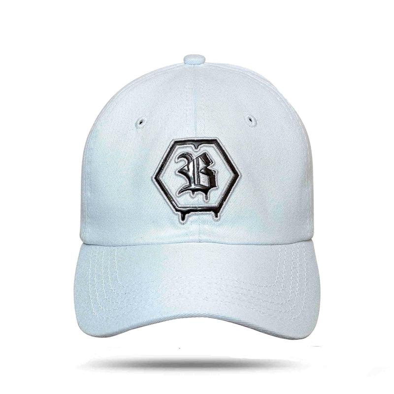 Boné Branco Dad Hat Logo Escorrido Hexagon