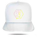 Boné Branco Snapback Hexagon Aba Transparent