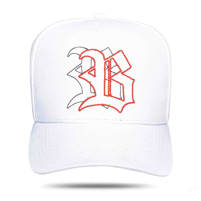 Boné Branco Snapback Logo Tracing