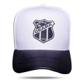 Boné Ceará SC - Snapback Branco Aba Couro Preto - Blck Brasil