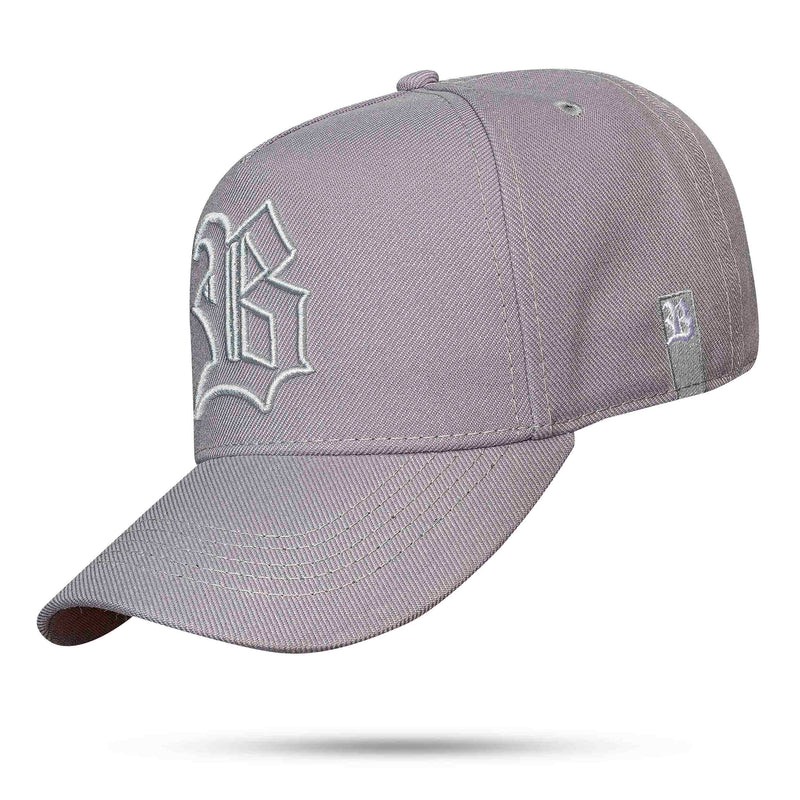 Boné Cinza Snapback Basic Logo Countour