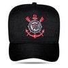 Boné Corinthians - Escudo Preto Snapback - Blck Brasil