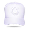 Boné Corinthians - Logo Timão Alto Relevo Snapback Branco - Blck Brasil