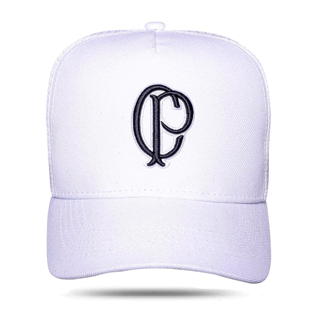 Boné Corinthians - Logo CP Trucker Branco - Blck Brasil