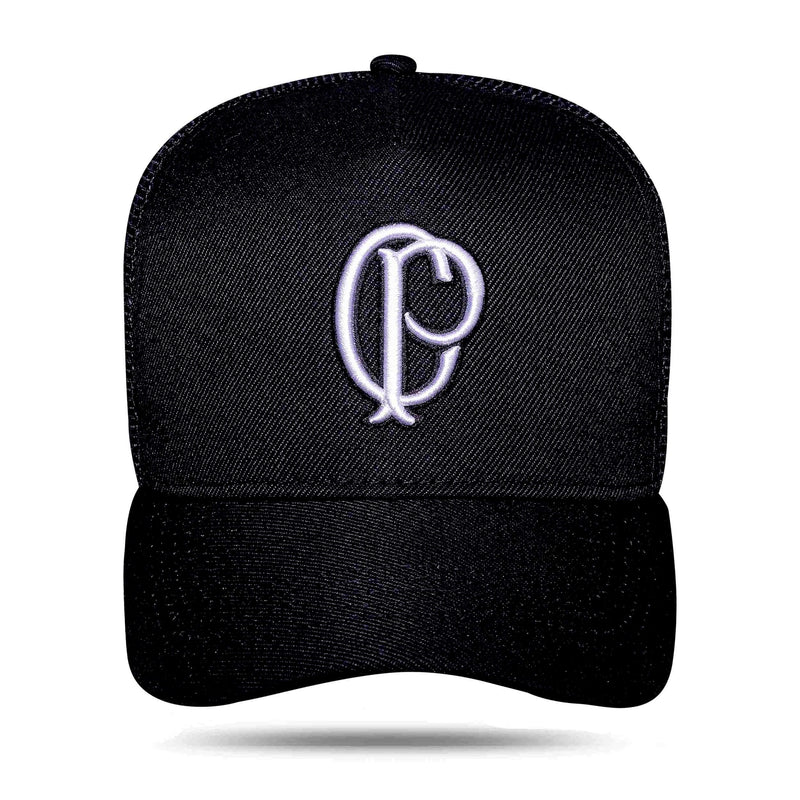 Boné Corinthians - Logo CP Trucker Preto - Blck Brasil