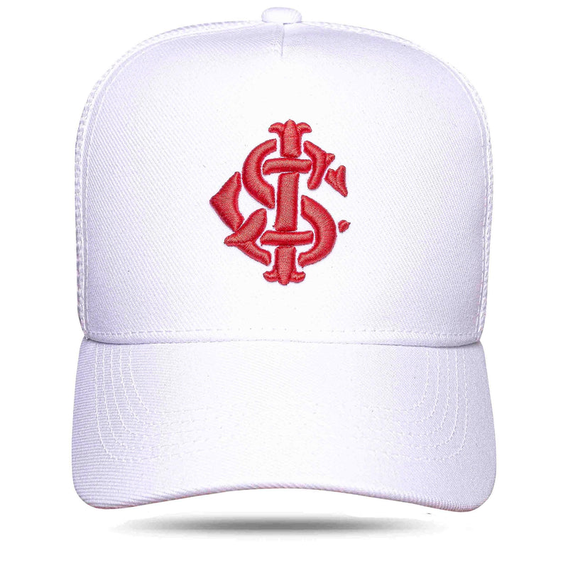 Boné Sport Club Internacional - Branco Escudo Trucker - Blck Brasil