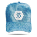 Boné Azul Jeans Snapback Hexagon