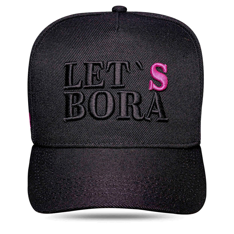 Boné Let's Bora Preto Pink Israel e Rodolffo - Blck Brasil