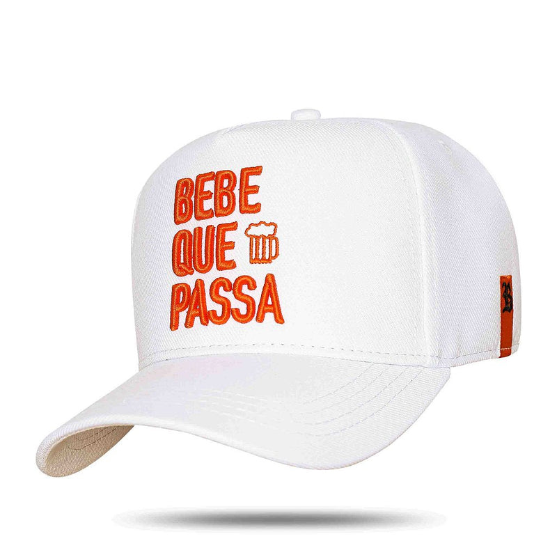 Boné Snapback Bebe Que Passa White - Israel e Rodolffo