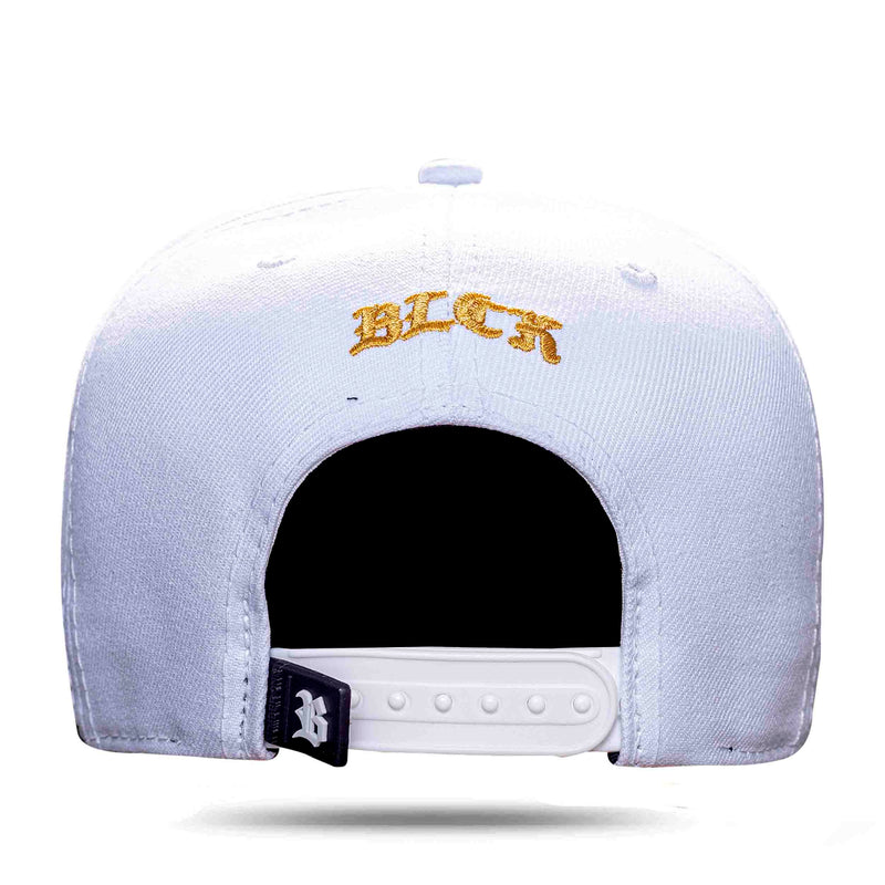 Boné Santos Fc - Raios Branco Snapback - Blck Brasil