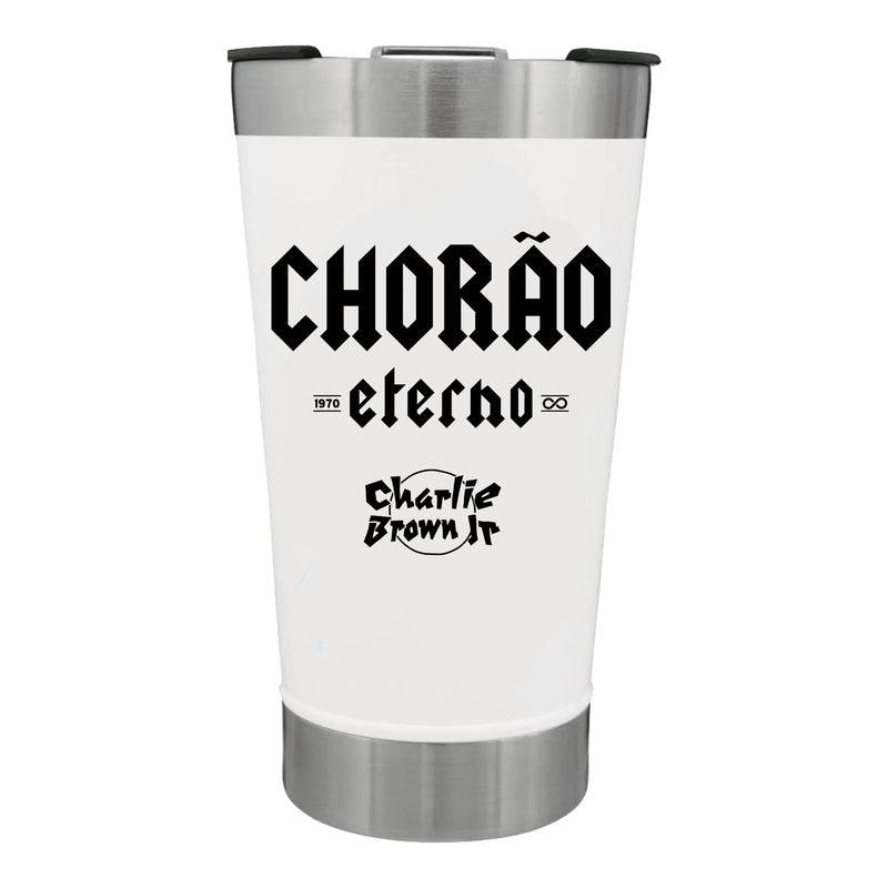 Copo Térmico Charlie Brown Jr 600ml - Eterno Chorão Eterno Branco