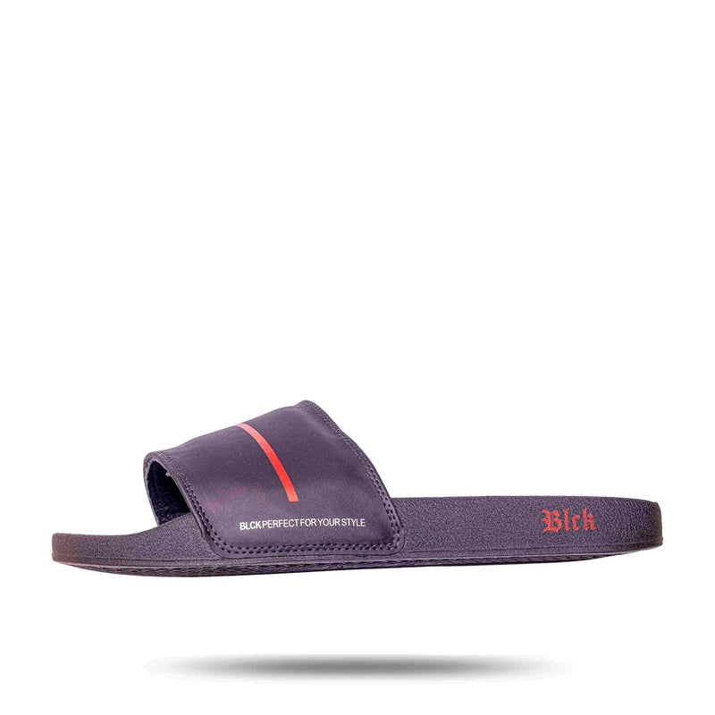 Chinelo Slide BLCK Preto Line Red