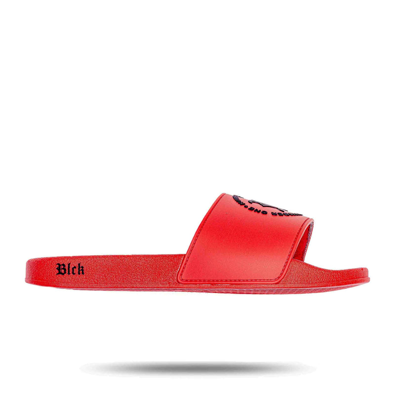 Chinelo Slide BLCK Vermelho Circulo Number One Preto