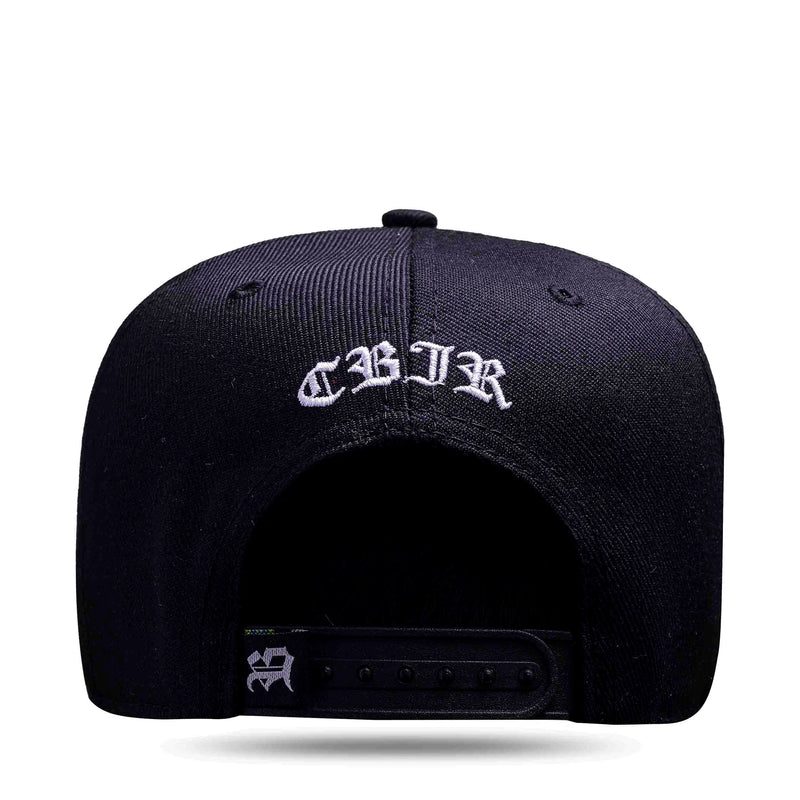 Boné Charlie Brown Jr - Skate Vibration - Snapback Aba Reta Preto