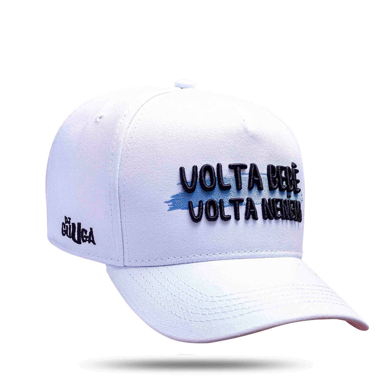 Boné Dj Guuga - Snapback Branco Volta Bebê Volta Neném