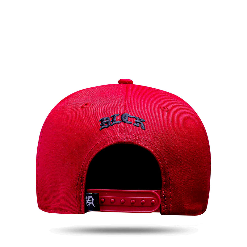 Boné Kids Snapback Basic Vermelho Logo Preto