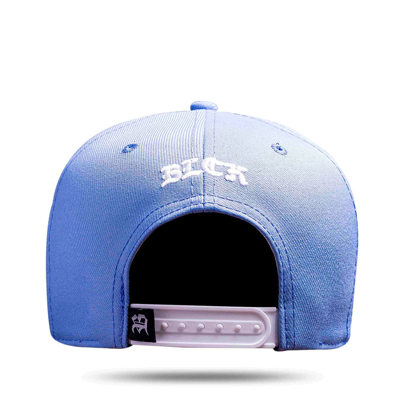 Boné Snapback Basic Azul Claro Logo Branco