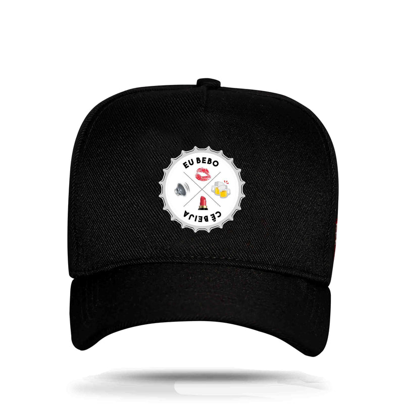 Boné Snapback Tampinha Emojis Black - Israel e Rodolffo