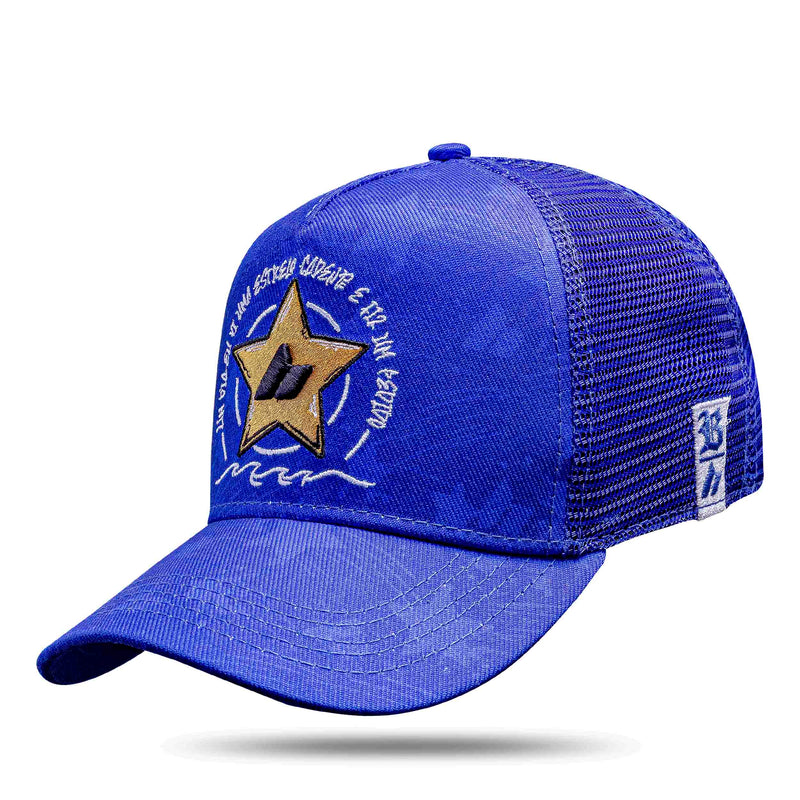 Boné Hungria Trucker Estrela Azul